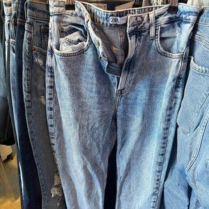 Zara High Waisted Flare Jeans